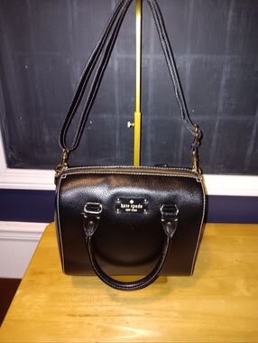 Kate Spade Leather Satchel Wellesley Allesa Bag With Long Strap